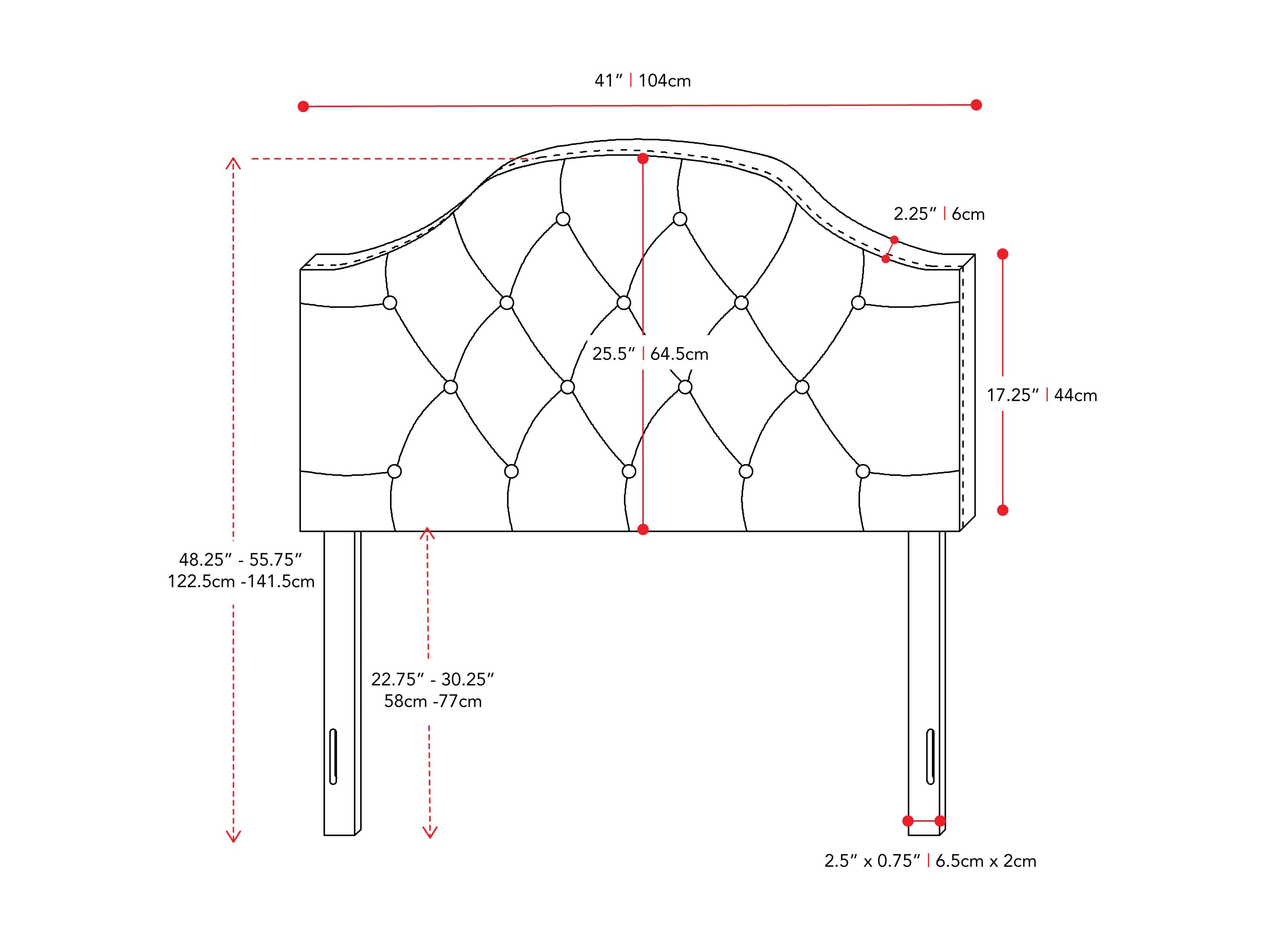 Light grey diamond tufted headboard, twin size, with soft fabric upholstery and elegant design.