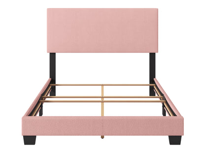 Pink Boucle Single Bed