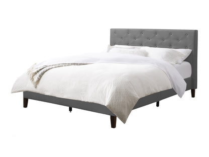 Button-Tufted Upholstered King Bed