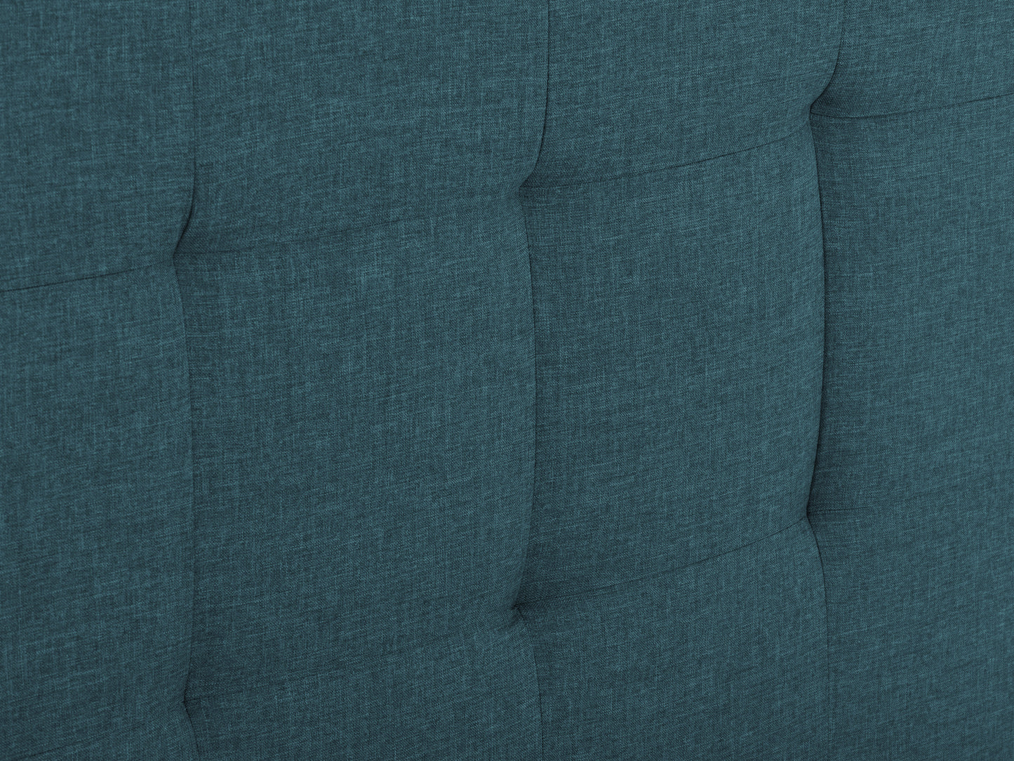 Ocean Blue Tufted Double Fabric Bed