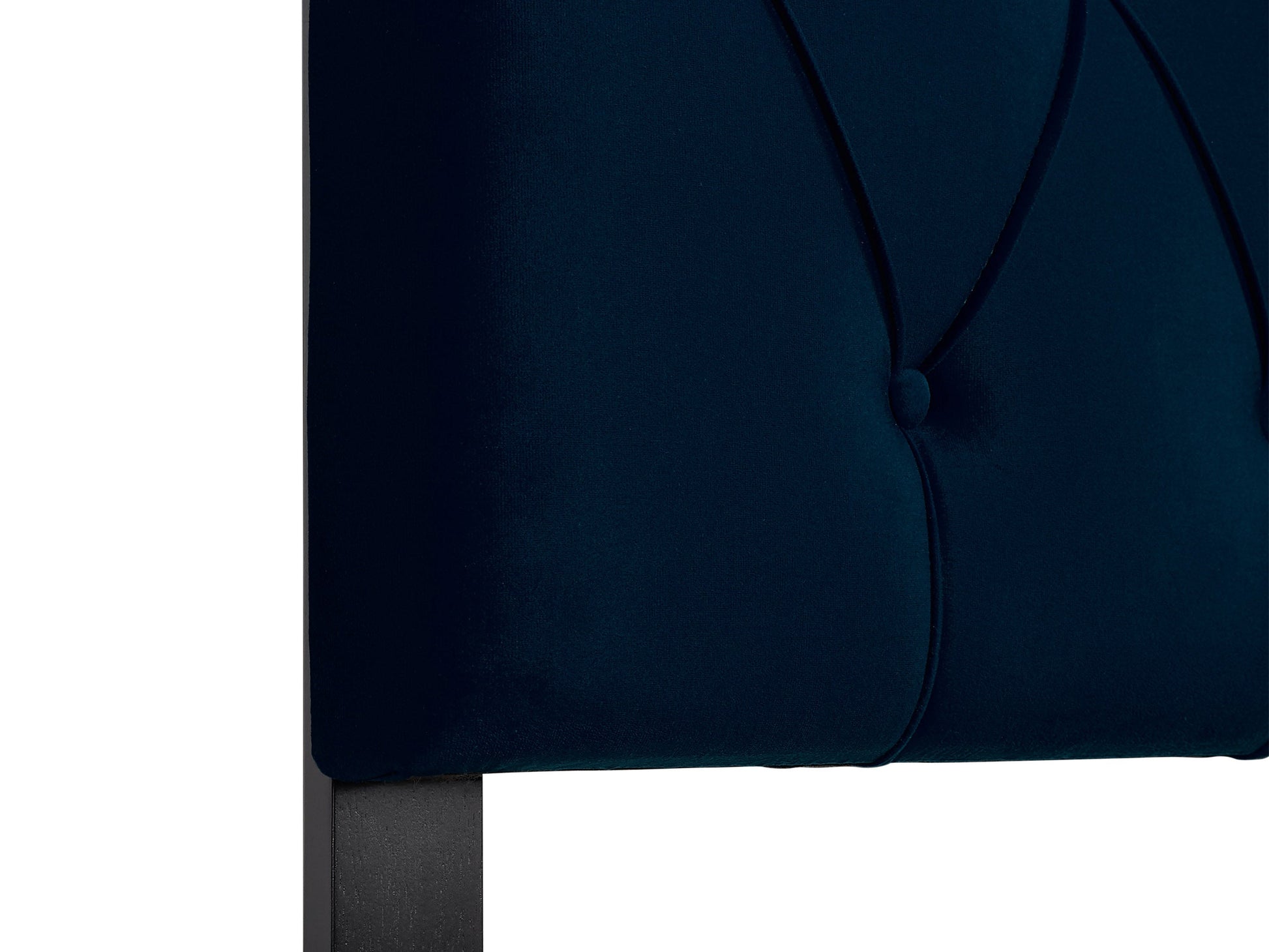 navy blue Velvet Headboard, King Catalina Collection detail image by CorLiving#color_navy-blue