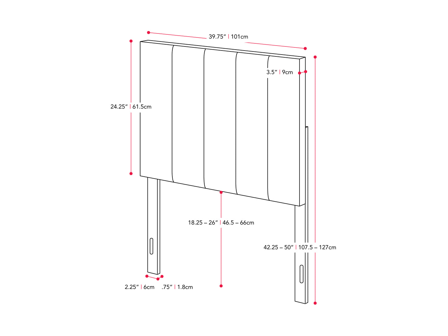 Panel Headboard, Twin / Single