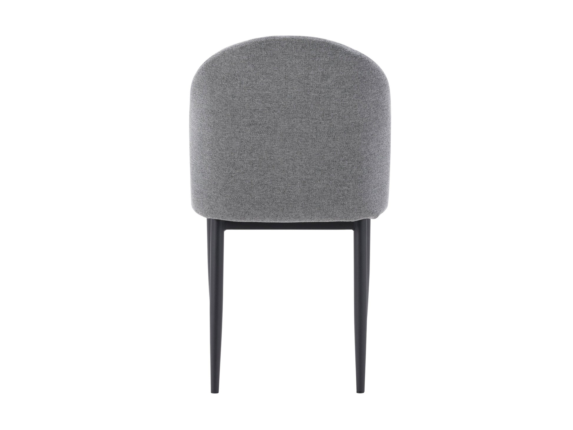 Grey curved dining chairs set of 2 with fabric upholstery, wooden legs, and ergonomic design for modern dining rooms.