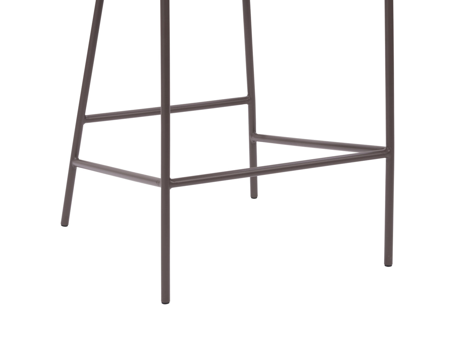 Light grey modern bar stool with wooden legs, upholstered seat, and backrest, perfect for contemporary kitchens and bars.