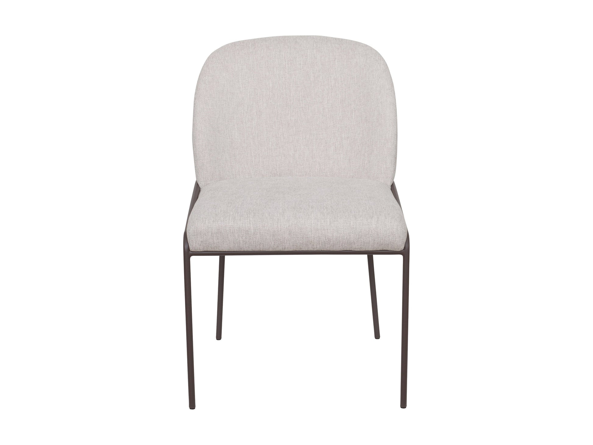 Light grey upholstered dining chairs set of 2, high back, wooden legs, modern design, comfortable seating.