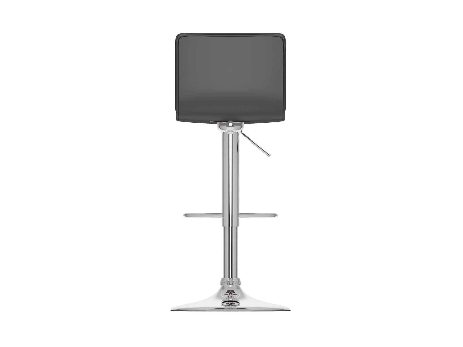 Black swivel bar stools set of 2 with padded seats, metal base, and adjustable height for modern kitchen or bar.