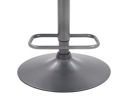 Black swivel bar stools set of 2 with cushioned seats, sleek metal legs, and modern design.