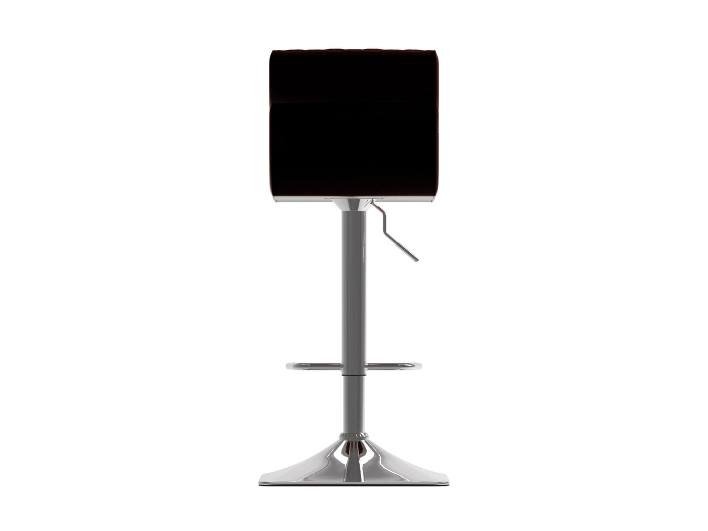 Black tufted bar stools, set of 2, with sleek metal legs and cushioned seats for modern kitchen or bar areas.