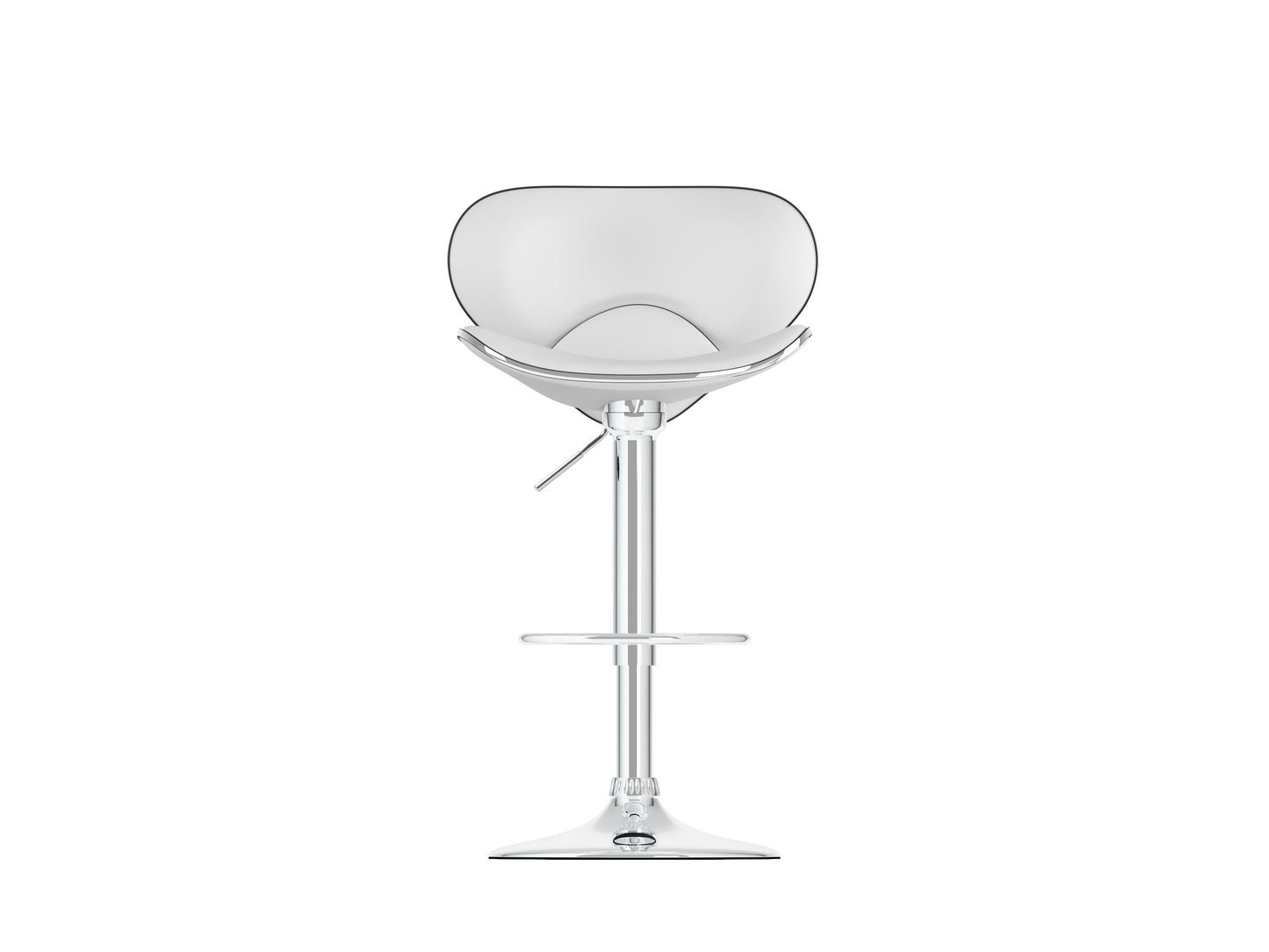 White bar stools with backs, set of 2, featuring sleek wooden legs and comfortable padded seats for modern kitchen or bar areas.