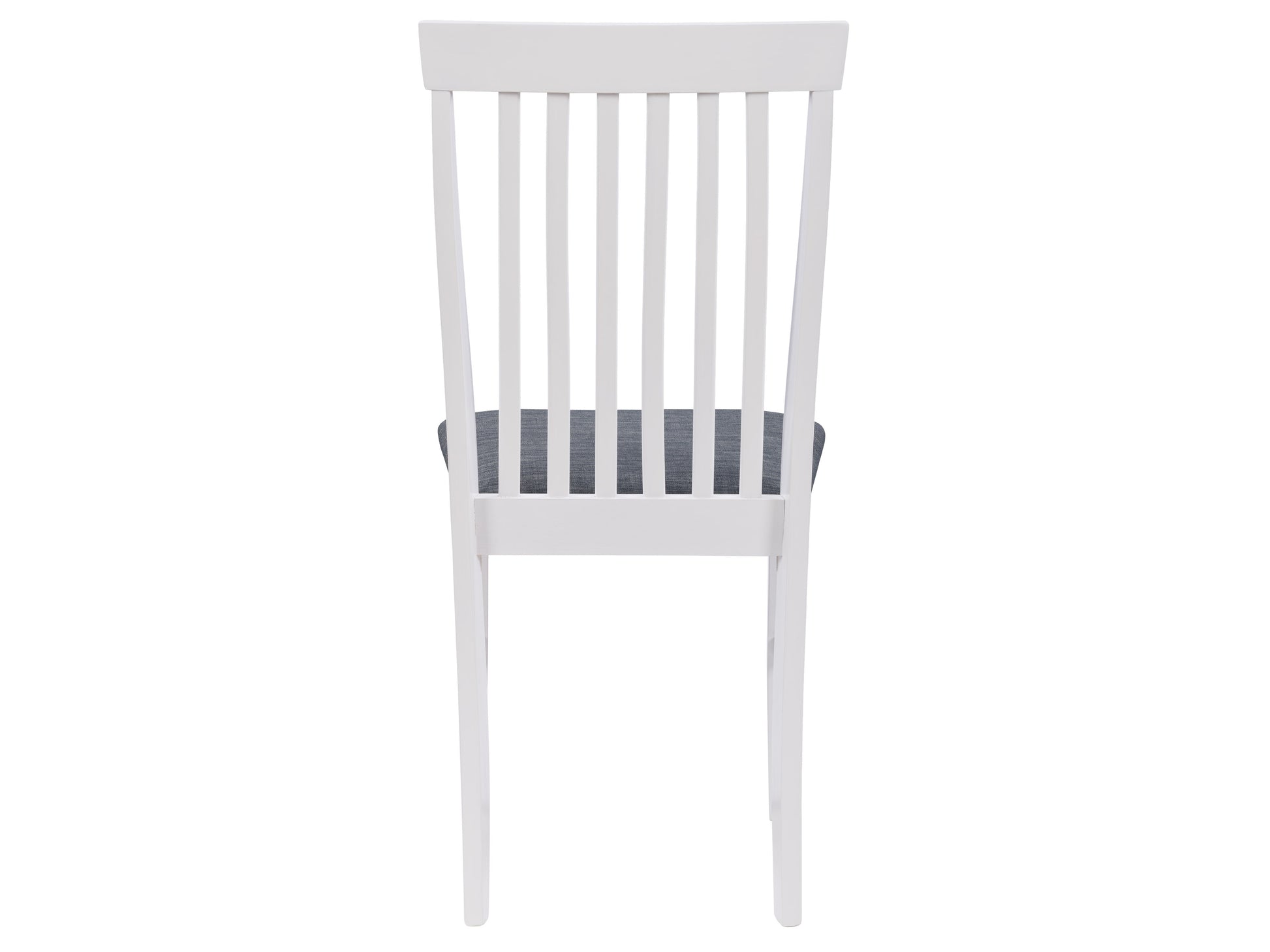 Elegant white wooden dining chairs set of 2 with curved backrests, slatted design, and sturdy legs, perfect for modern or rustic kitchen and dining room decor.