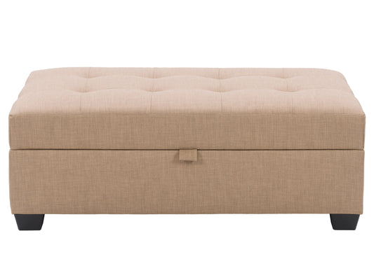 beige Tufted Storage Bench Antonio Collection product image by CorLiving#color_antonio-beige