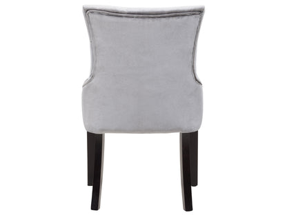 Contemporary accent chairs set of 2 with light grey fabric upholstery, sleek black metal legs, and tufted backrest, perfect for modern living rooms or office spaces.