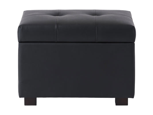 Vegan Leather Storage Ottoman