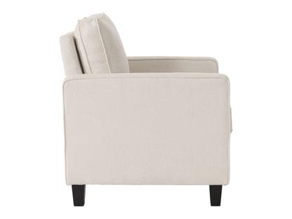 Cream Mid-Century Modern Arm Chair