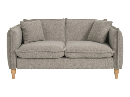 Light Gray Boucle Loveseat