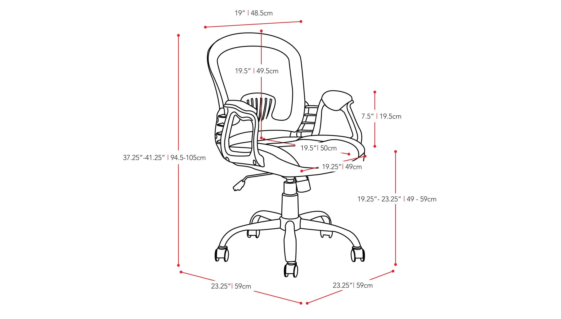 Blue swivel office chair with cushioned seat, ergonomic backrest, and chrome base for modern home office setup.