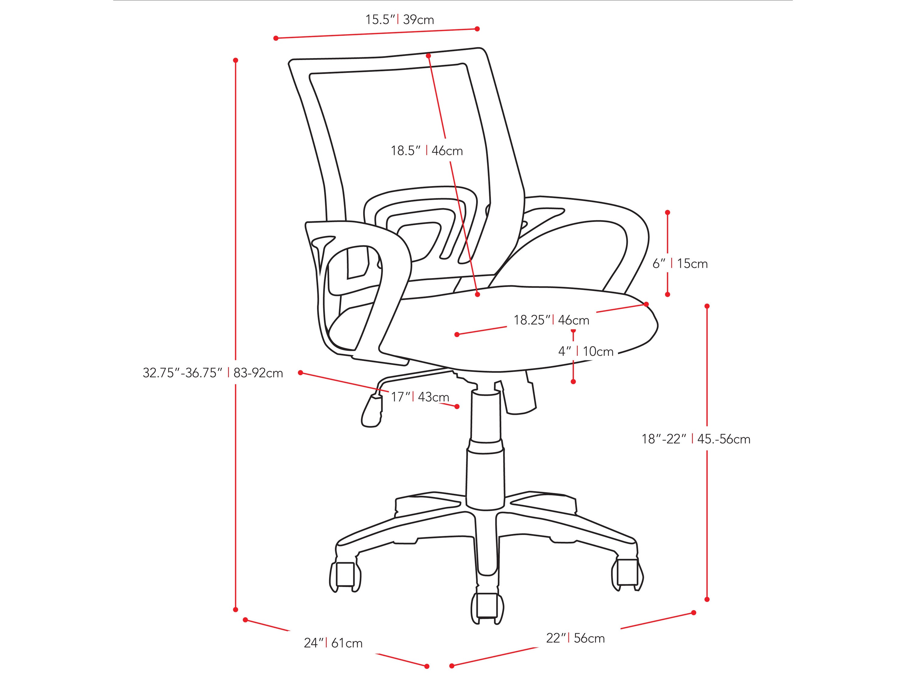 Lime green mesh back office chair with adjustable height, ergonomic design, and black base.