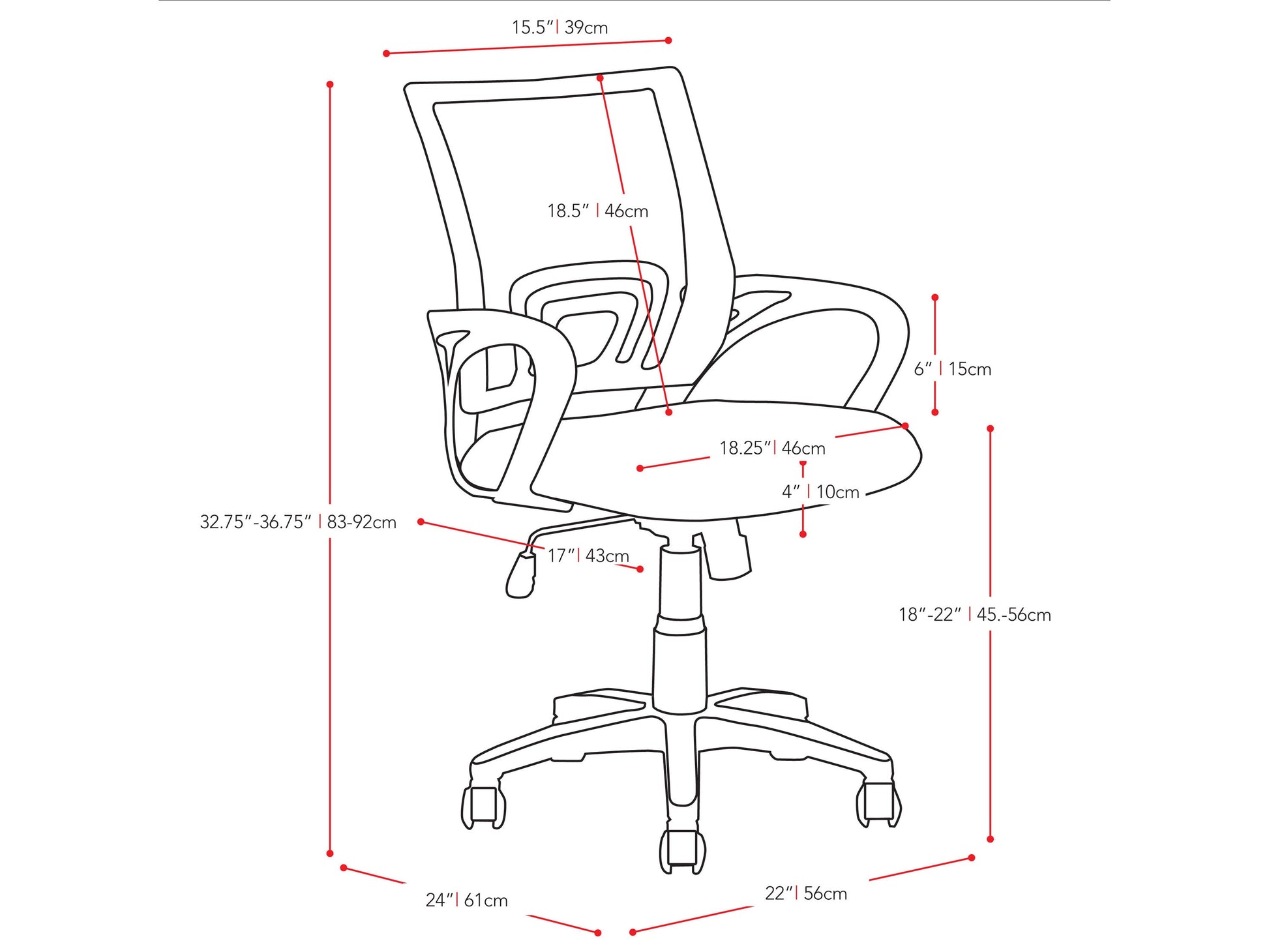 Lime green mesh back office chair with adjustable height, ergonomic design, and black base.