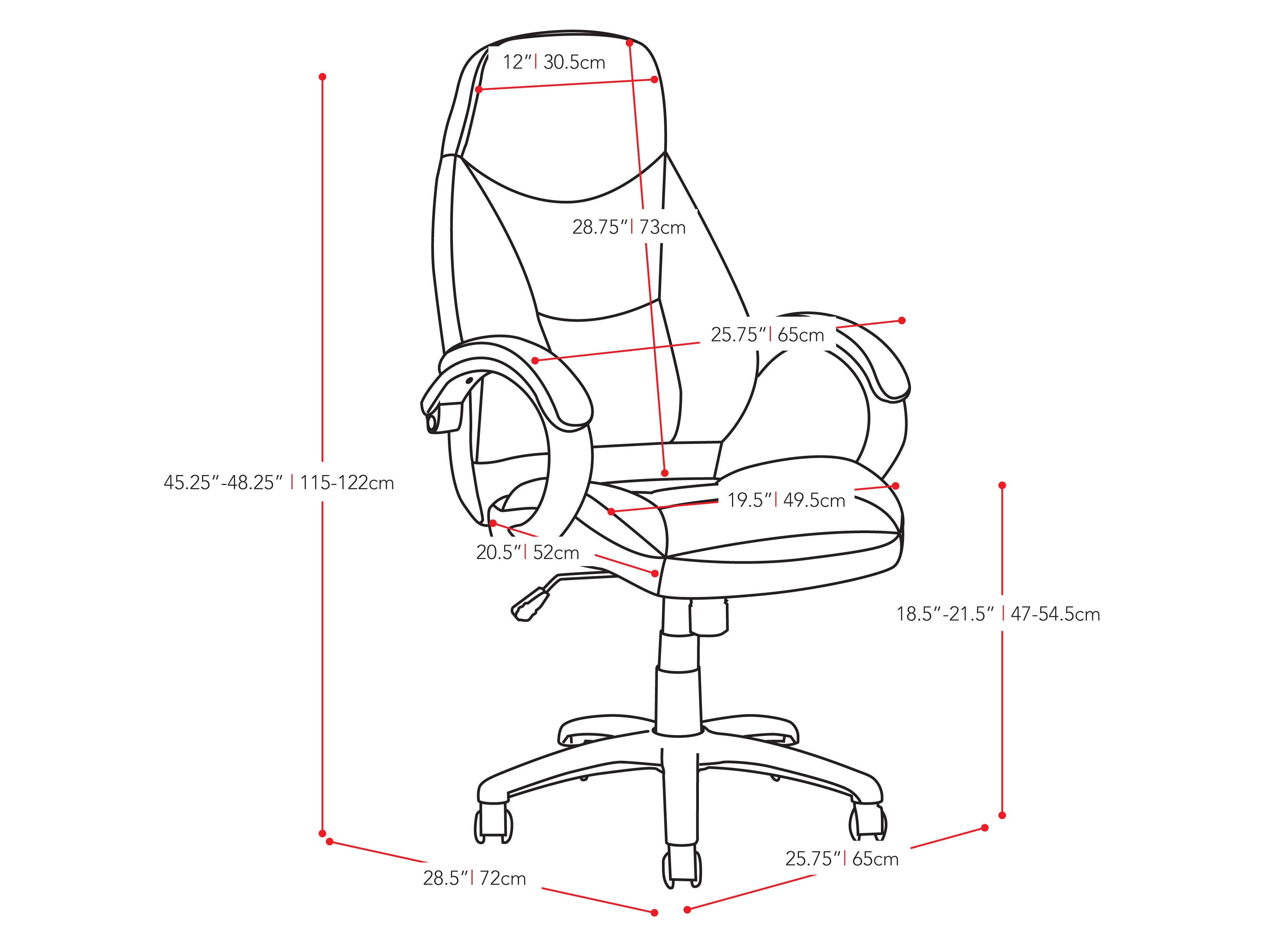 Office Chair with Lumbar Support