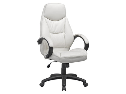 Ergonomic black office chair with lumbar support, breathable mesh back, adjustable armrests, and cushioned seat, designed for comfort and productivity in home or corporate workspaces.