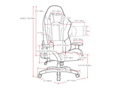 Ergonomic black and silver gaming chair with adjustable armrests, high back support, and breathable mesh fabric.