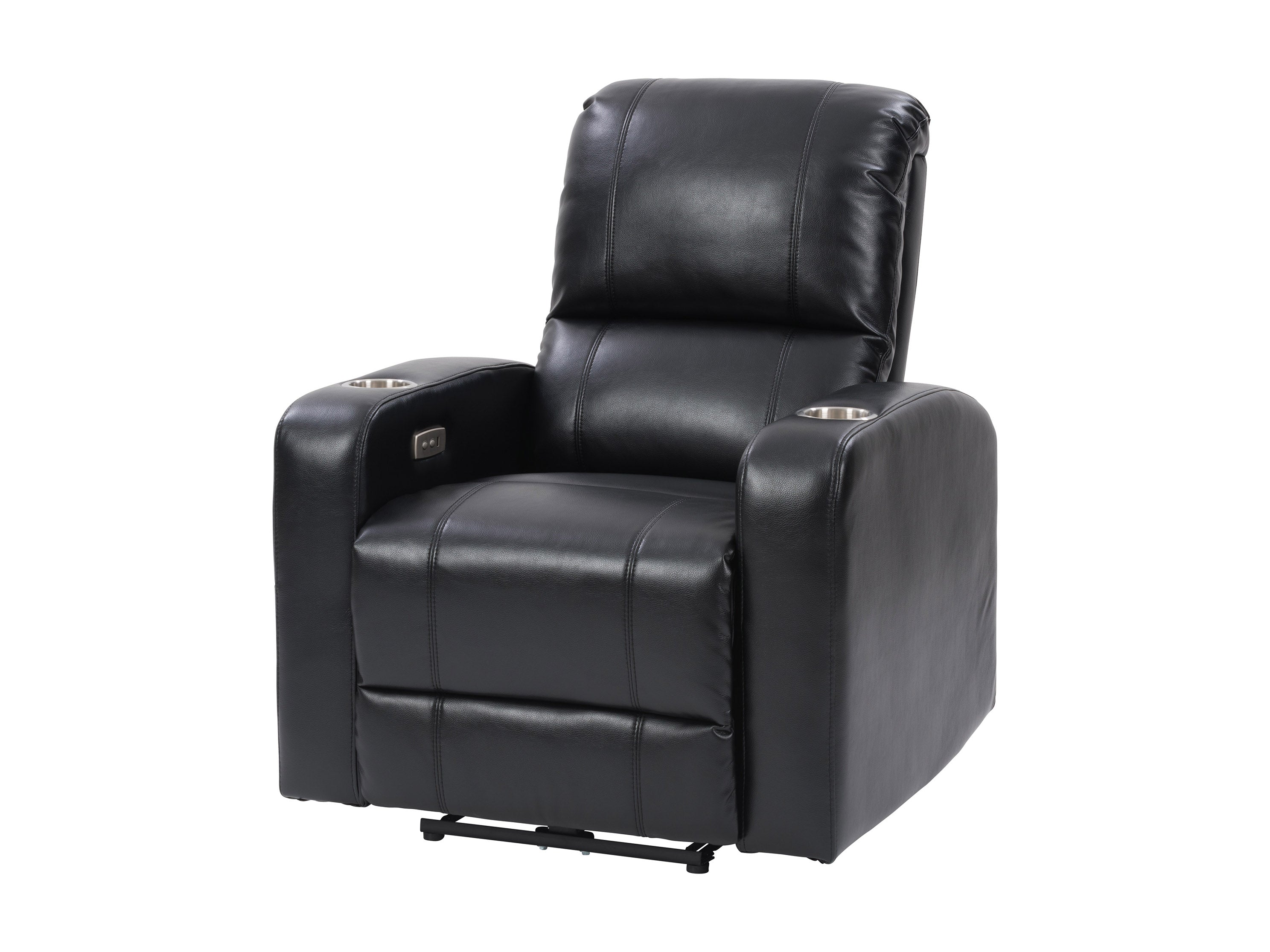 Power Recliner with Cup Holder in Luxury PU