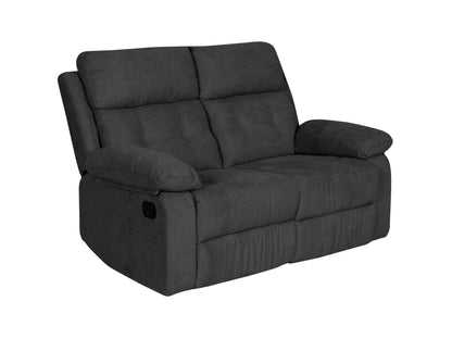 Dark grey 2 seater recliner sofa with plush cushions and sleek design, perfect for modern living rooms.