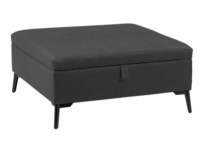 Black Square Storage Ottoman