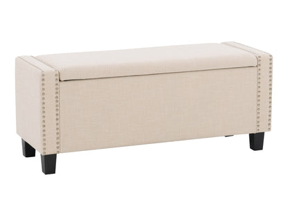 Beige Storage Bench