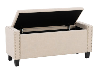 Beige Storage Bench