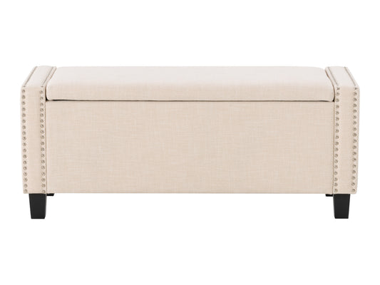 Beige Storage Bench