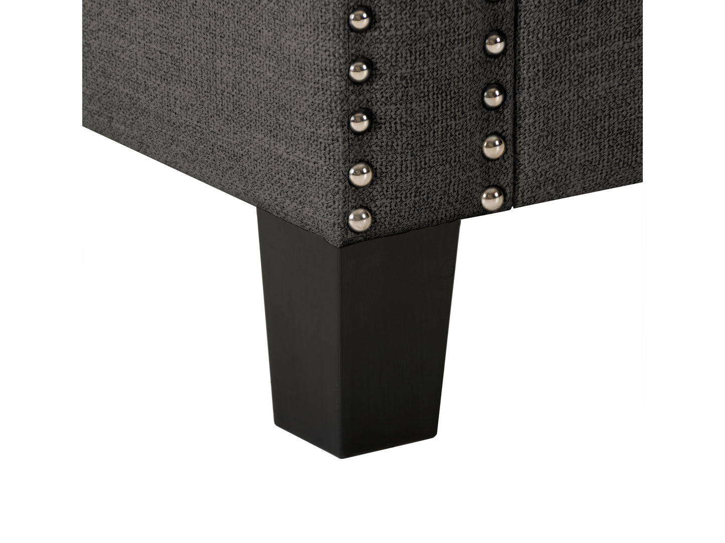 Dark Grey Storage Bench