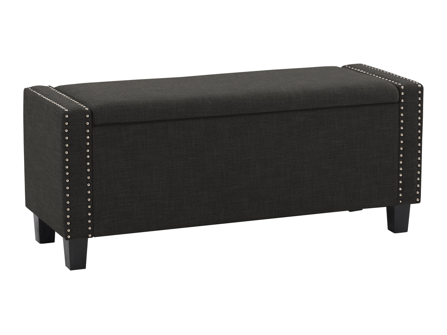 Dark Grey Storage Bench