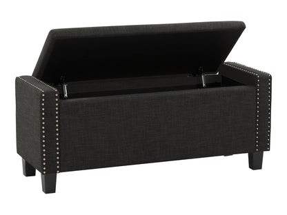 Dark Grey Storage Bench