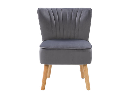 Velvet accent chair in rich teal with gold metal legs, featuring a tufted backrest and plush cushioning, perfect for modern living rooms or reading nooks.