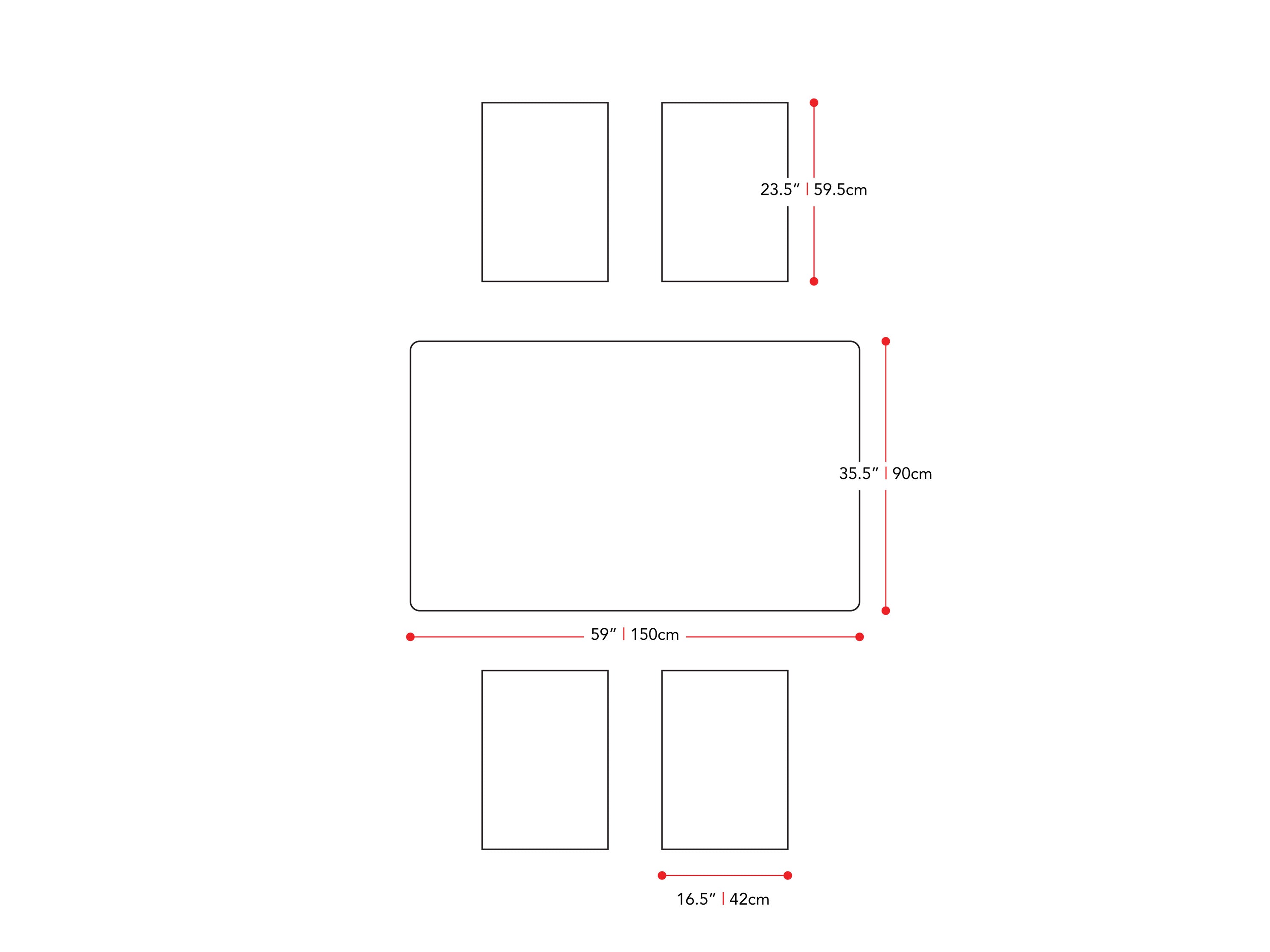 Dining Set, 5pc