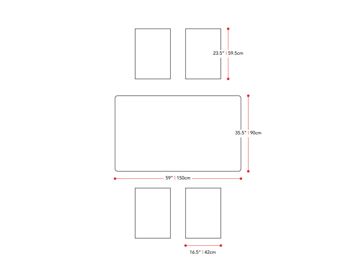 Dining Set, 5pc