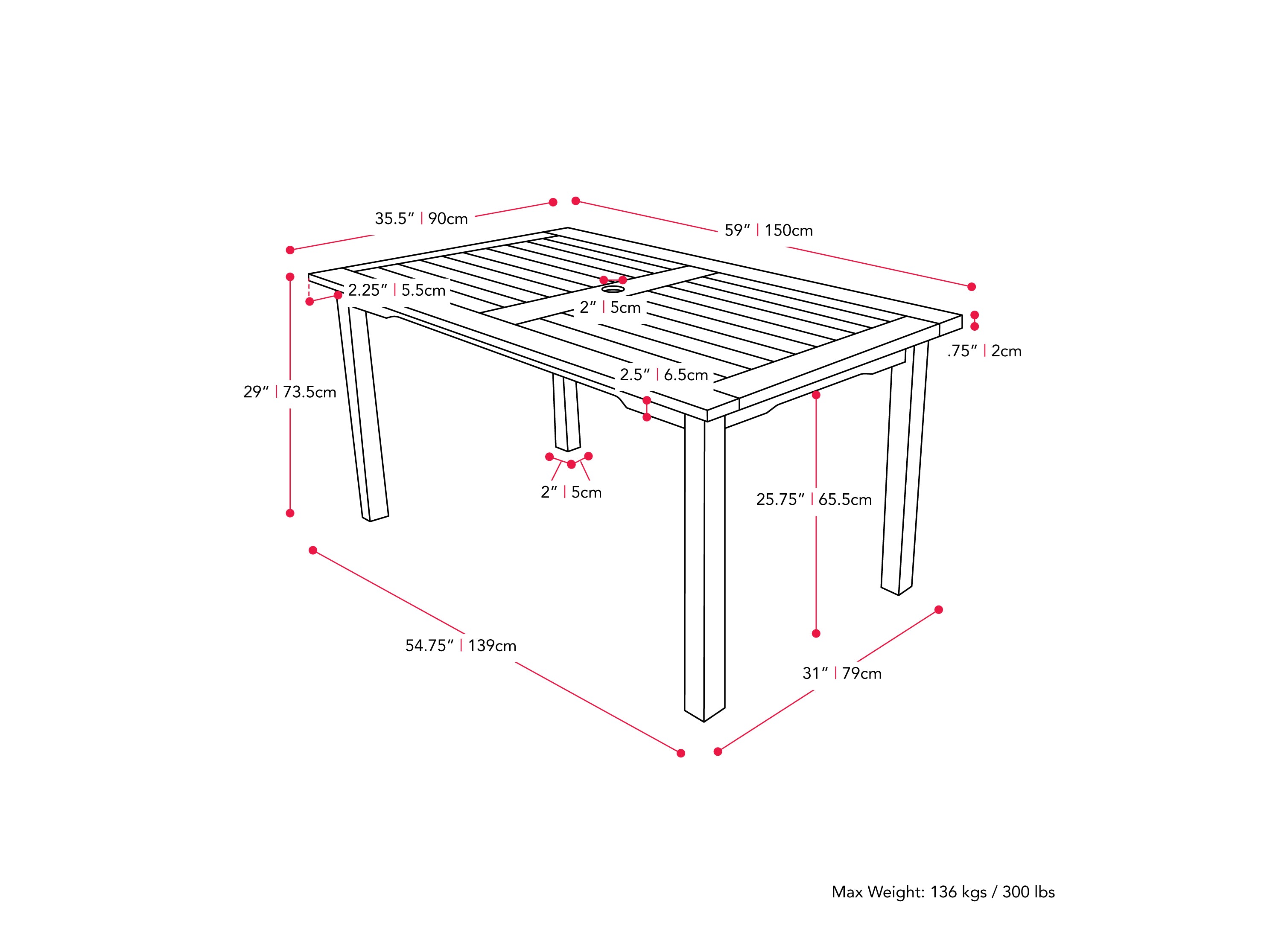 Dining Set, 5pc