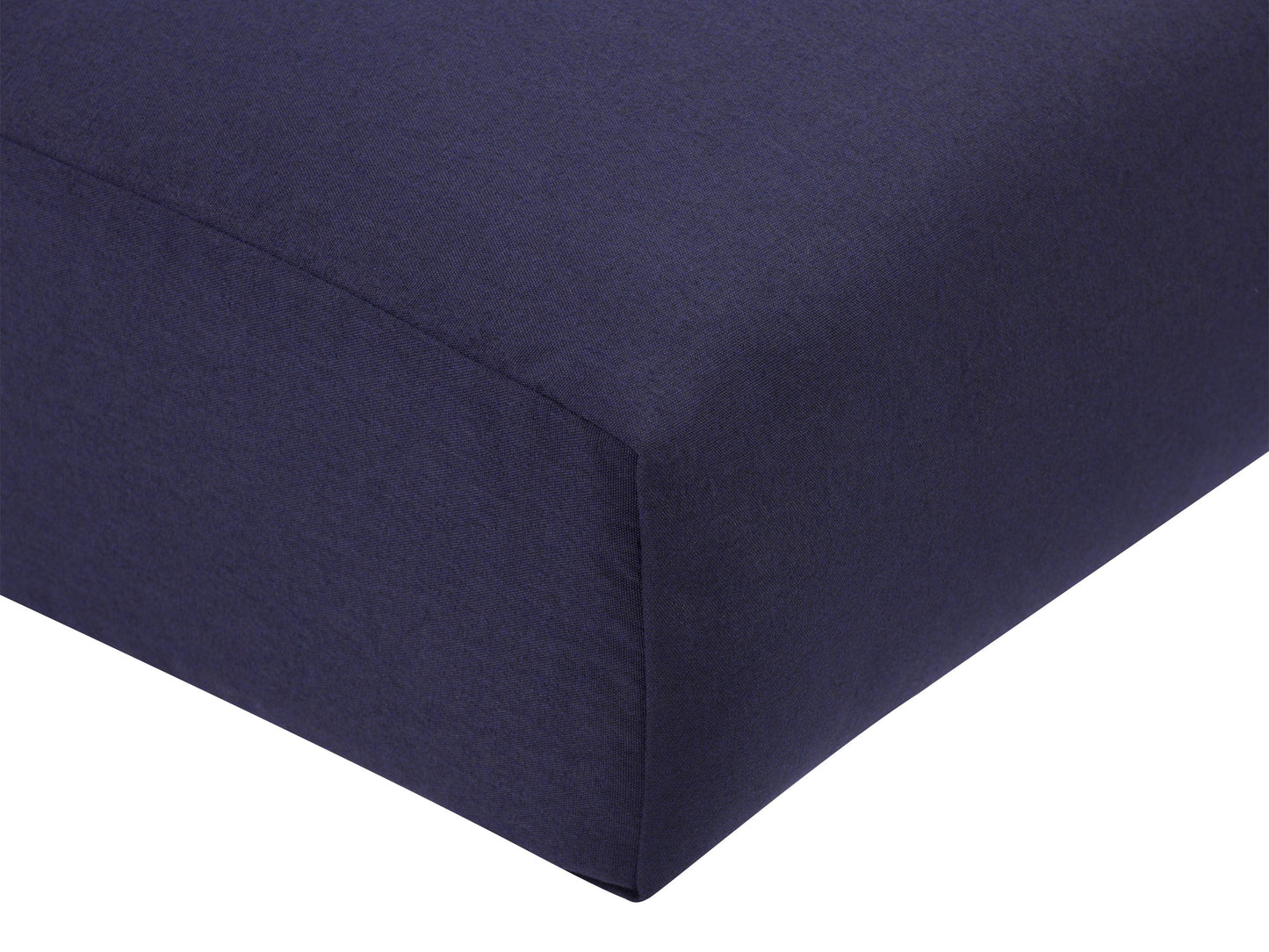 Navy blue patio chair cushion set, 2-piece, weather-resistant fabric, thick padding, perfect for outdoor furniture.