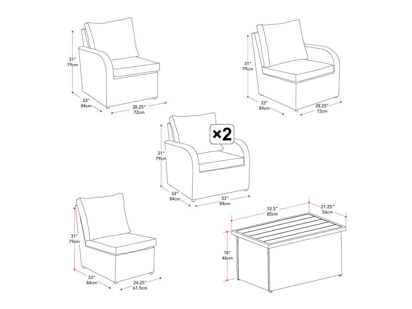 Grey outdoor patio sofa set, 6-piece with cushions, modern design, weather-resistant materials.