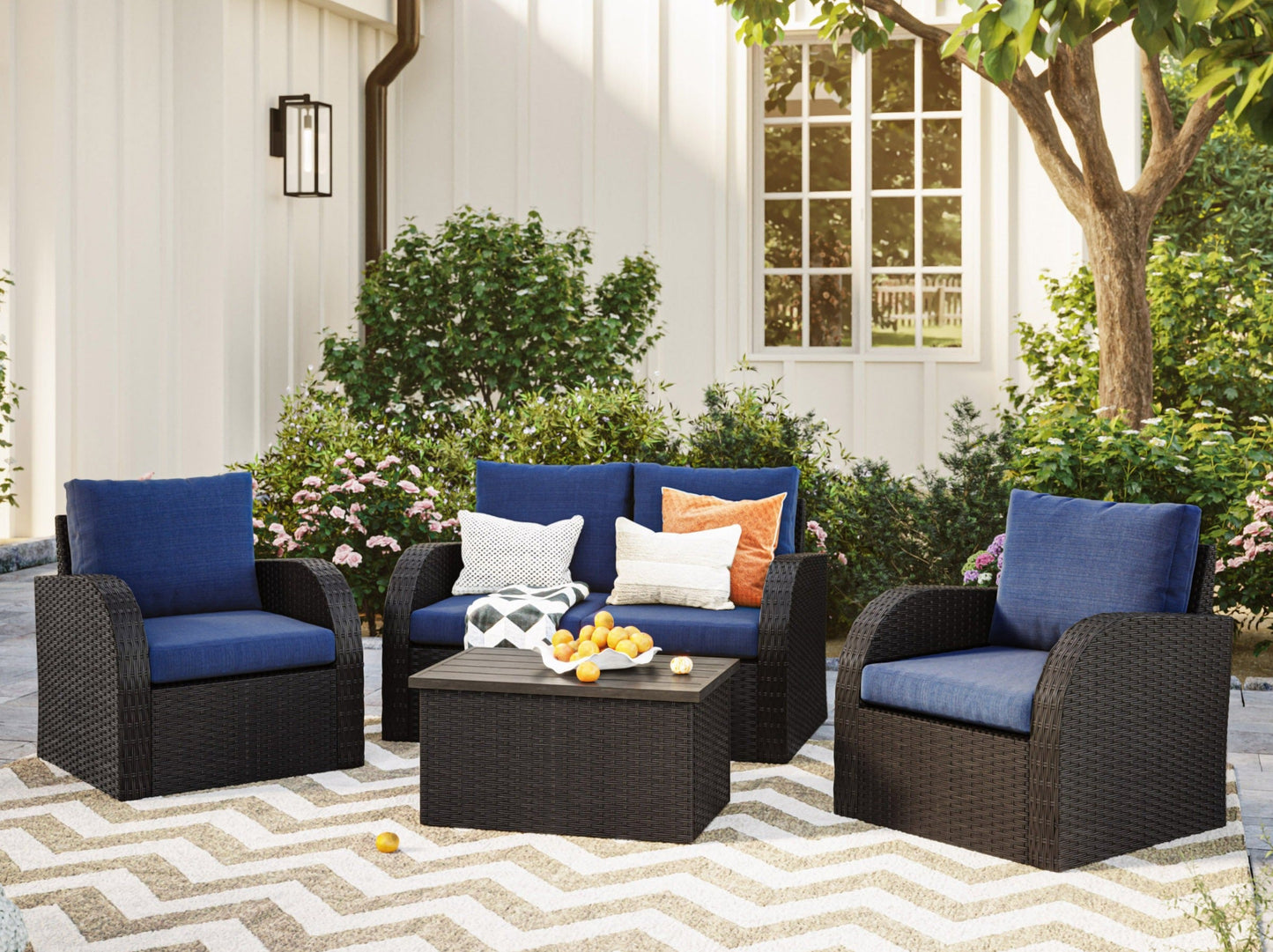 Outdoor Loveseat Set, 5pc