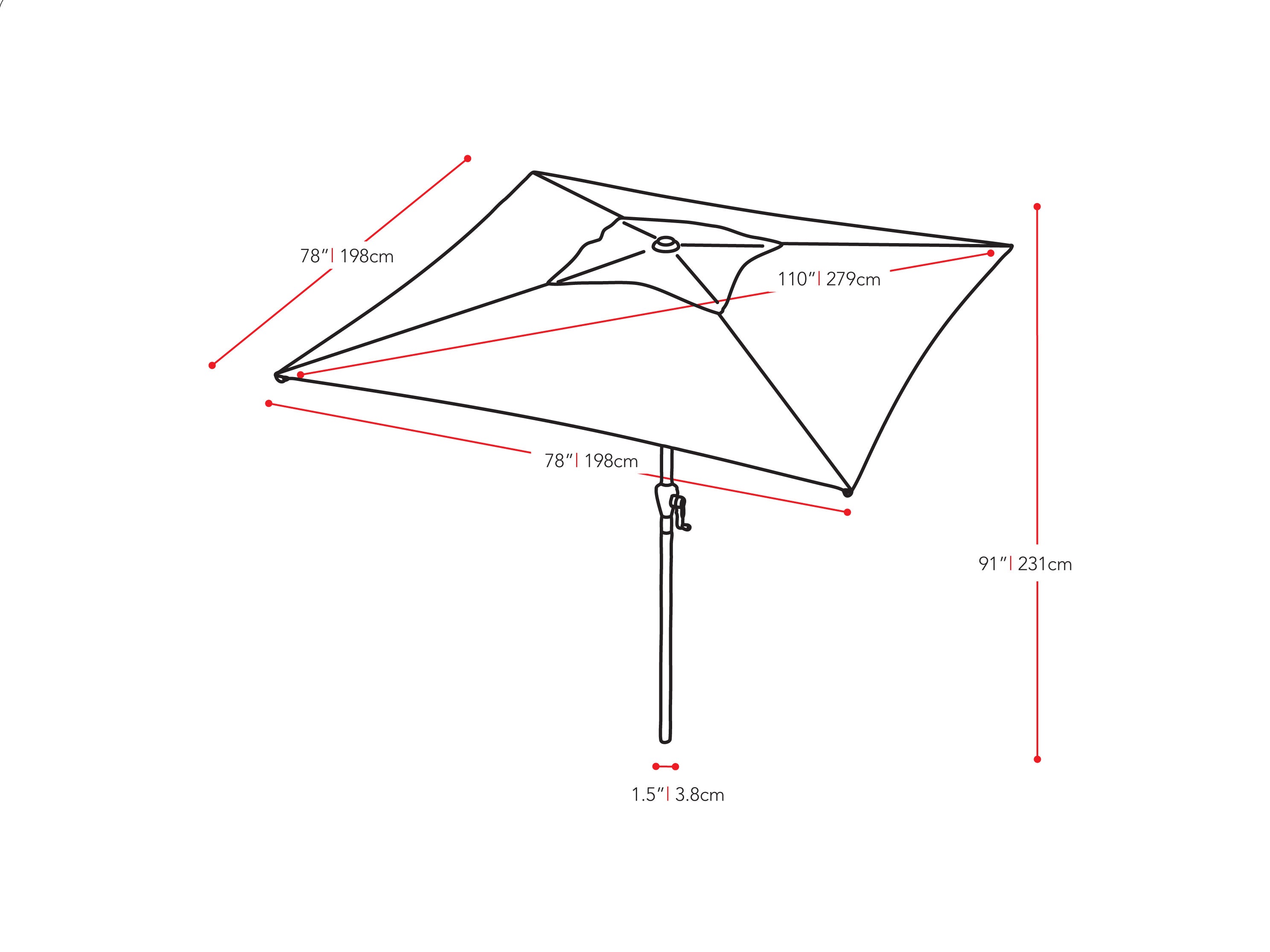 Brown 9ft square patio umbrella with tilting feature, durable fabric, and sturdy metal frame for outdoor use.