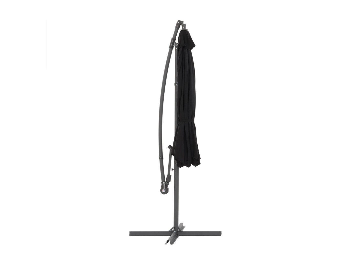 9.5ft Tilting Offset Patio Umbrella - Black