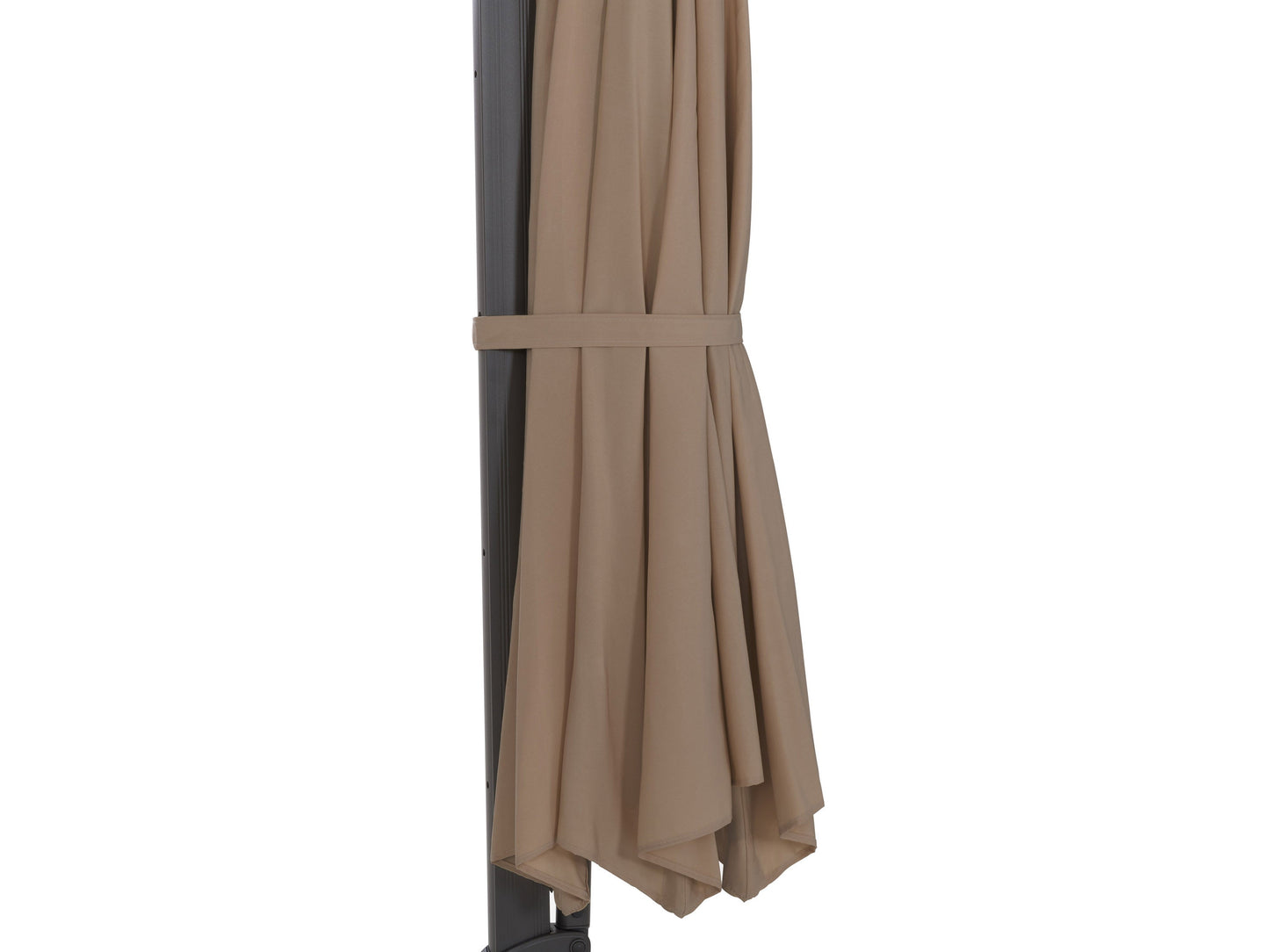 brown deluxe offset patio umbrella 500 Series detail image CorLiving#color_ppu-brown