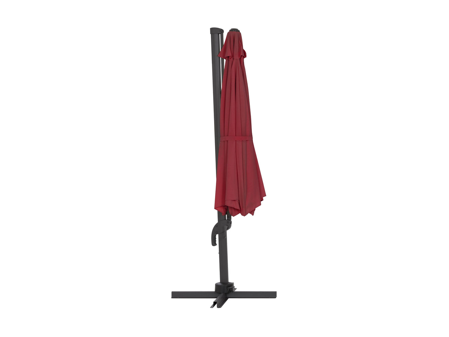 wine red deluxe offset patio umbrella 500 Series product image CorLiving#color_ppu-wine-red