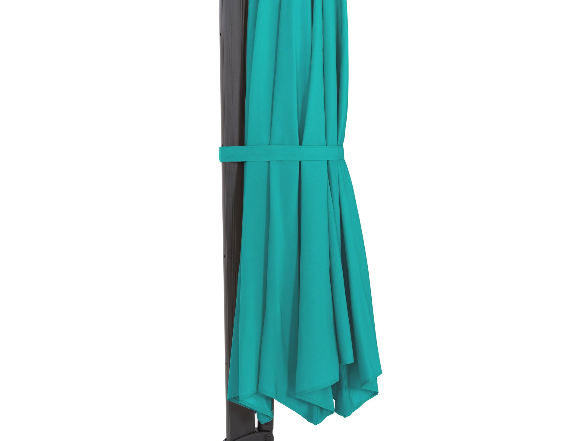 turquoise blue deluxe offset patio umbrella 500 Series detail image CorLiving#color_ppu-turquoise-blue