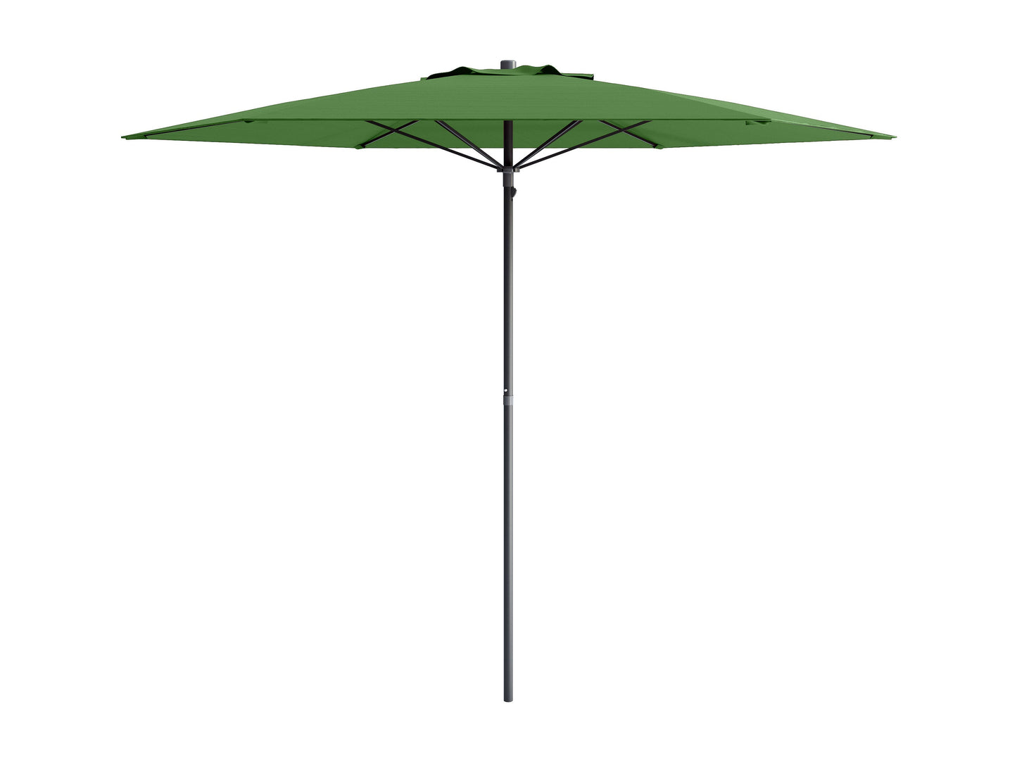 Forest green 7.5ft beach umbrella with UV protection, sturdy aluminum pole, and adjustable tilt feature.