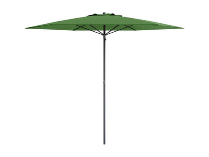 Forest green 7.5ft beach umbrella with UV protection, sturdy aluminum pole, and adjustable tilt feature.