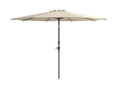 10ft wind-resistant patio umbrella in warm white with sturdy pole and vented canopy for outdoor use.