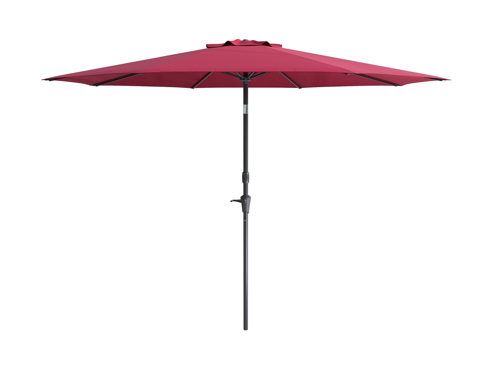 10ft wind-resistant wine red patio umbrella with sturdy pole and adjustable tilt for outdoor use